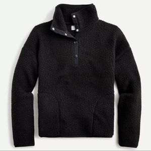 J. Crew Polartec® sherpa fleece half-snap pullover